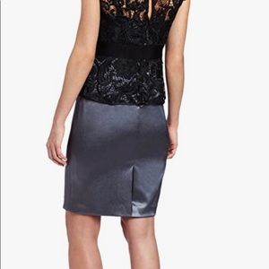 Adrianna Papell Women's Short Lace Bodice Dress